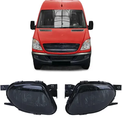 Für Mercedes Sprinter W906 06-13 / W211 S211 02-06 Nebelscheinwerfer Schwarz in der Farbe Schwarz von Carparts-Online GmbH