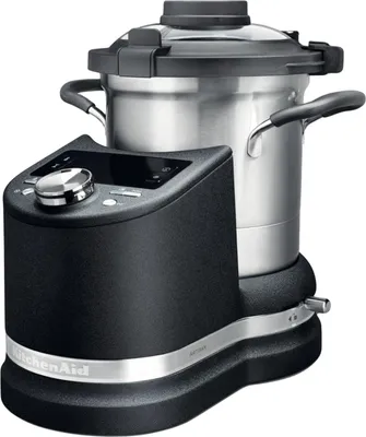 Produktbild von KitchenAid Artisan, 4,5 l, 140 °C, 40 °C, Schwarz, Edelstahl, Tasten, Drehregler, Edelstahl