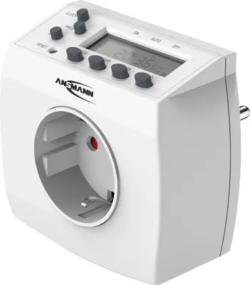 Image de ANSMANN Horloge hebdomadaire numérique AES5 blanc pour l'intérieur