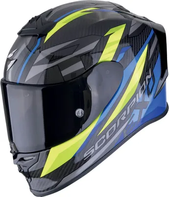 Produktbild von Integralhelm SCORPION EXO-R1 EVO CARBON AIR RUNNER Schwarz Blau Neon Gelb größe XL