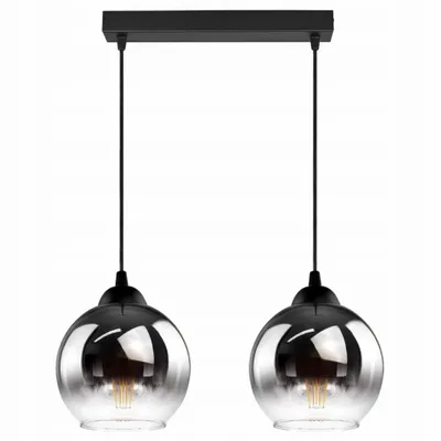 A product shot of a double pendant light fixture.