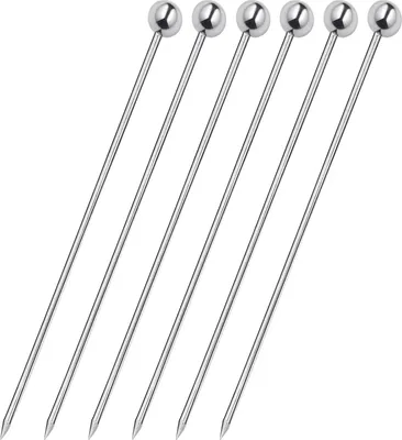 Obrázok produktu pre Cilio SET – 6 ks, koktejlových špáradiel, nerezové