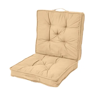 Produktbild von HOMESCAPES Reisekissen beige 50 x 50 cm - klappbares Sitzkissen Auto
