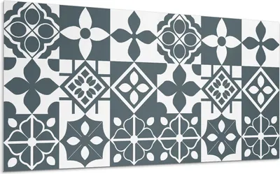 Produktbild von Geometrische Muster In Fliesen – Selbstklebende Fliesen – Wandverkleidung – Wandpaneel – PVC Fliesen – Vinylflisen – PCV Flisen – Selbstklebend – Wanddeko –100 x 50 cm