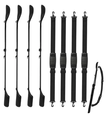 Zdjęcie produktu dla Osłony na wędki, 110-170 cm, zestaw 4 sztuk, regulowane