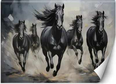 Produktbild von Vlies fototapete Tiere Schwarz 450x315 cm Feeby Schwarz inkl. Kleber einfache Montage