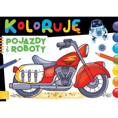 Immagine prodotto di Koloruję pojazdy i roboty - Opracowanie Zbiorowe (Ausmalbilder für Kinder auf Polnisch)