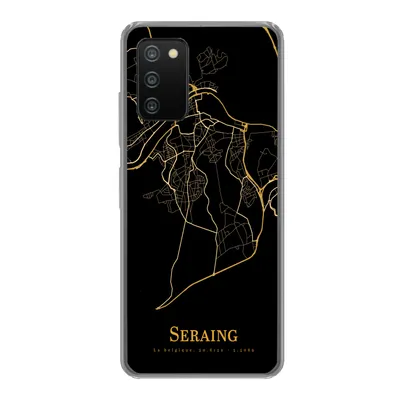 Obrázek produktu pro Kryt na mobilní telefon pro Samsung Galaxy A03s Seraing - karta - zlatá Silikonové měkké pouzdro