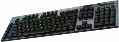 Produktbild von Logitech G G915 X LIGHTSPEED, Verkabelt & Kabellos, USB + RF Wireless + Bluetooth, Mechanischer Switch, QWERTY, LED, Schwarz