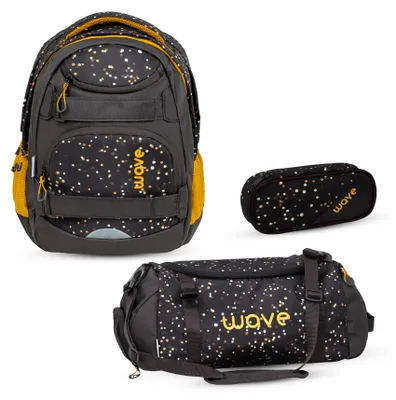 Produktbild von Wave Wave Infinity Move Schulrucksack Set 3 tlg. "Dots Sand"