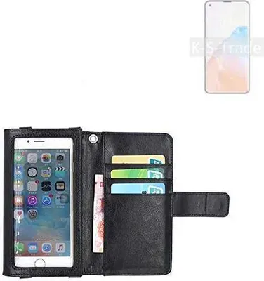 Produktbild von K-S-Trade Handy Hülle Schutz Hülle Kompatibel mit Cubot X30 Case mit Displayschutz / Schutzfolie Flip Cover Wallet case Etui Hülle schwarz