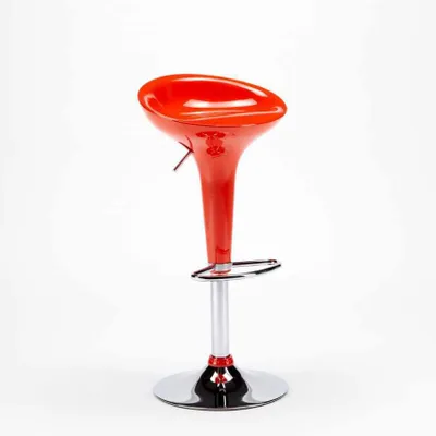Produktbild von San Francisco Design Barhocker Barstuhl für Küche und Bar, höhenverstellbarer Drehhocker - Orange