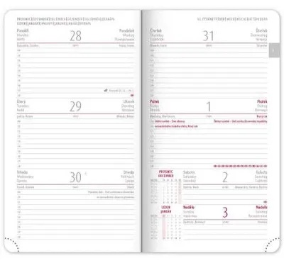 Produktbild von NOTIQUE Taschenkalender Aprint 2027, schwarz, 9 x 15,5 cm