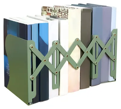 Image de Supports de livres extensibles pour étagères et bureaux