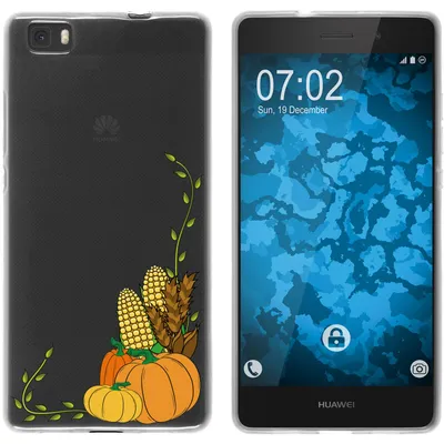 Produktbild von PhoneNatic Case kompatibel mit Huawei P8 Lite 2015 (1.Gen.) Silikon-Hülle Herbst Erntedankfest/Thanksgiving M5