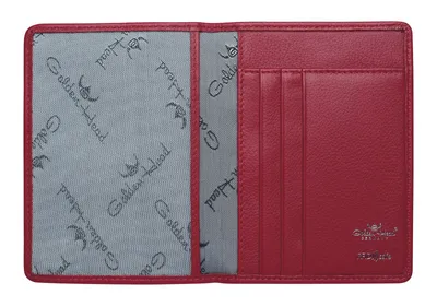 Produktbild von Golden Head Leder Ausweisetui Madrid RFID Protect ID Case Red rot