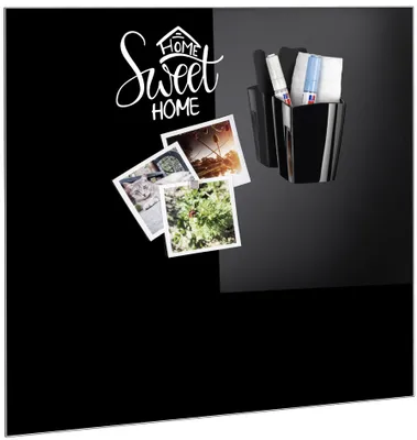 Produktbild von CEP Stifteköcher GLASS BOARD magnetisch 2 Fächer schwarz