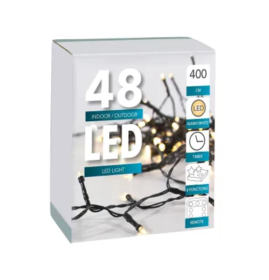 Image de Guirlande lumineuse LED 48 LED - 400 cm / Timer / Télécommande