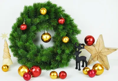 Produktbild von JACK by Inge 50x Kunststoff Kugeln Eislack Christbaumkugeln Ø 4+6cm inkl. Haken Rot Gold