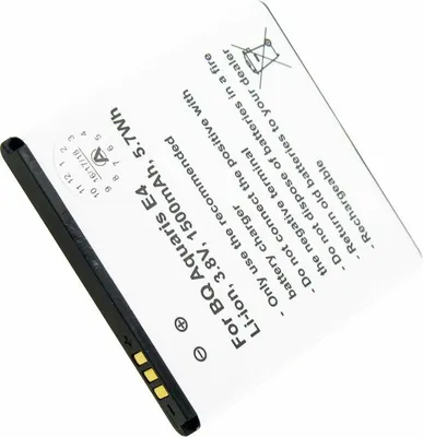 Productafbeelding van Accu geschikt voor BQ Aquaris E4 B46, BQ 1700, Li-Polymer, 3,8 Volt, 1700mAh