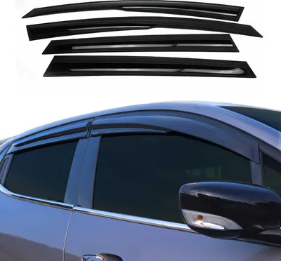 Image de Déflecteurs De Vent Pluie D'air pour Skoda Octavia Berline 2013-2019 Acryl 4 Pcs