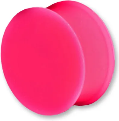 Produktbild von viva-adorno 1 Stück 8mm Silikon Plug Ohr Piercing Flesh Tunnel Silikon Plug in verschiedenen Farben Größe 6 - 20mm Z29 Pink