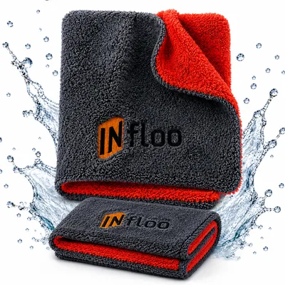Produktbild von INfloo Auto Trockentuch 40x40 cm 1200 GSM Mikrofaser