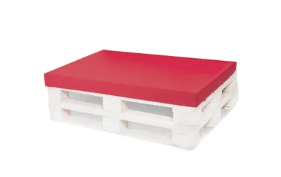 Obrázok produktu pre Vankúšik na paletu 120x60cm| Podlahový vankúš deti| podsedák europaliet| paletový vankúš vonkajší èervený| Balkón s podlahovým vankúšom