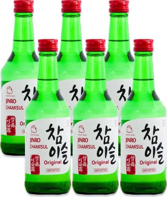 Produktbild von [ 6x 350ml ] HITEJINRO Soju Jinro Chamisul Classic | Spirituose Alc. 20,1% vol.