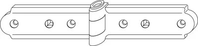 Produktbild von MACO RUSTICO Gratleistenband für Faltläden, Ladenabstand 13 mm, schwarz (14068)