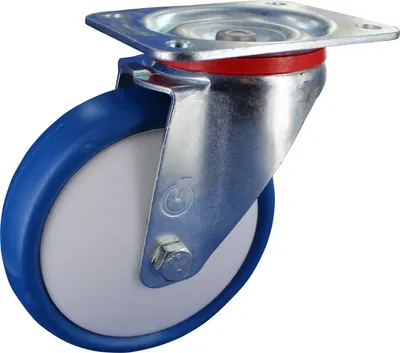 Obrázek produktu pro Otočné kolečko bez brzd Kolečko 160 mm Polyuretanové kuličkové ložisko Nosnost: 250 kg