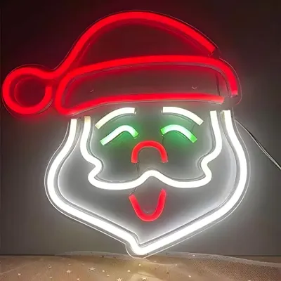 Produktbild von NEON LED Licht, dekorative Wand-Leuchte, Weihnachtsmann, ca. 35 x 35 x 2 cm