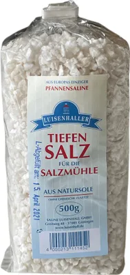 Produktbild von Luisenhaller Salzmühlensalz Tiefensalz für die Mühle - 500g