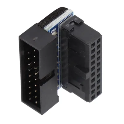 Image de Connecteur de carte mère, carte de circuit imprimé multicouche, USB 3.0, coudé à 90°, adaptateur vertical 19 broches/20 broches