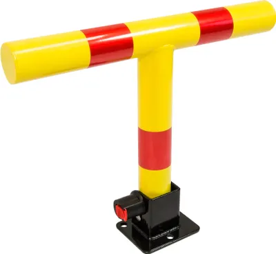 Produktbild von SCHMIDT security tools Parkbarriere klappbar Parkplatzsperre T-Form Schloss