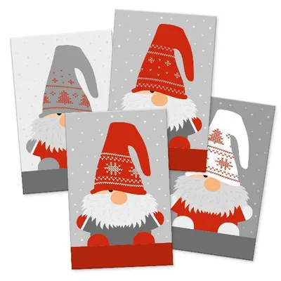 Produktbild von itenga 24 x Geschenkkarten Wichtelbande (Visitenkartengröße)