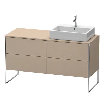 Produktbild von Waschtischunterbau XSQUARE 778x1400x548mm, Becken rechts leinen leinen
