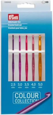 Obrázok produktu pre Háčkovacie ihlice, 2,5-5,0 mm, farebné