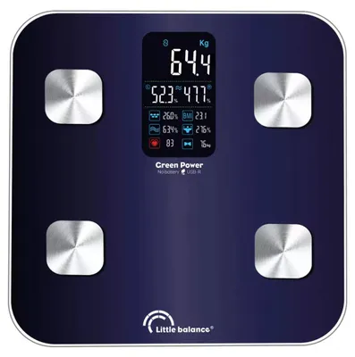 Image de Impédancemètre connecté 180kg/100g bleu - Little Balance - 8661 -