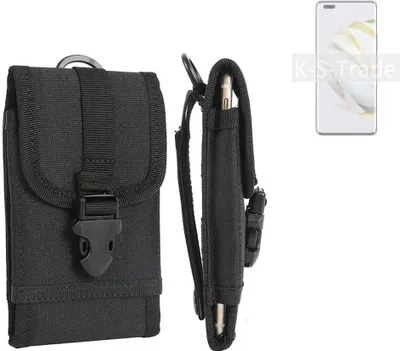 Produktbild von K-S-Trade Holster Handy Hülle kompatibel mit Huawei nova 10 Pro Holster Handytasche Gürtel Tasche Schutz Hülle Robust Outdoor schwarz