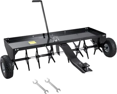 Obrázek produktu pro Provzdušňovač trávníku - tažený provzdušňovač pro sekačky s pojezdem - velikost 1500x980x885mm - vybavení pro péči o trávník