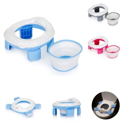 Obrázek produktu pro Chipolino toaletn trenar 2 v 1 Viaggio skldac nostko ergonomickho tvaru modr
