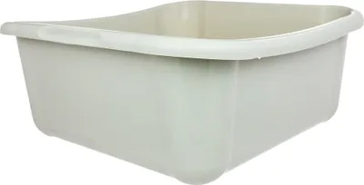 Produktbild von Schüssel BASEL Spülschüssel cremeweiß 12 Liter - 15,5 x 35 x 35 cm - Kunststoff