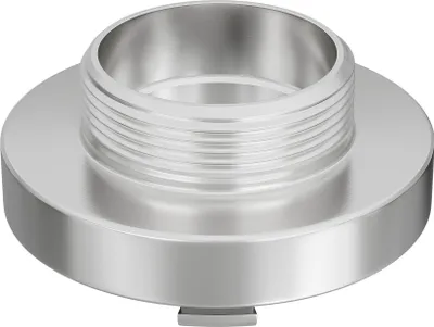 Image de Wiltec Accouplement Storz C/52 mm – 45 x 98 x 98 mm – en Aluminium – avec Manchon rotatif 120° – Filetage mâle 2" (59,25 mm) – Raccord pour Tuyaux pompier Irrigation Arrosage Lance incendie