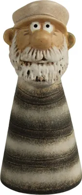 Produktbild von Gartenfigur Seemann aus Keramik Zaunhocker Dekofigur Gartendeko Gartendekoration