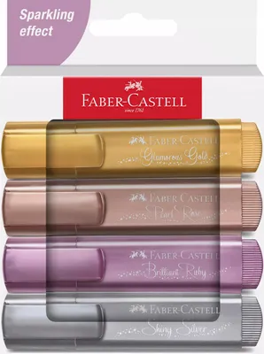 Immagine prodotto di FABER-CASTELL 254674 FABER-CASTELL TL 46 Textmarker farbsortiert, 4 St.
