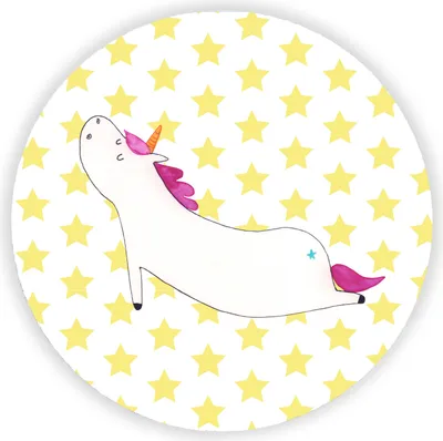 Produktbild von Mr. & Mrs. Panda magnet Einhorn Yoga - Weiß - Geschenk, Sport, für kühlschrank, Joga, Kühlschrankmagnet, whiteboardmagnet, Einhörner, haftmagnet, pinnwand, Namaste