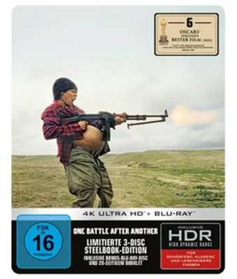 Produktbild von PLAION One Battle After Another (Limitiertes Steelbook, 4K-UHD + Blu-ray), Film, Blu-ray, Deutsch, Englisch, 162 min, One Battle After Another, Aktion
