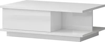 Produktbild von Couchtisch Garim 44, Farbe: Weiß Hochglanz - 104 x 65 x 36 cm (B x T x H)