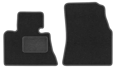Image de Tapis avant en moquette pour BMW X5 E53 1999-2006 (2WD) – 2 pièces, gris graphite, sur mesure – Wielganizator LUX